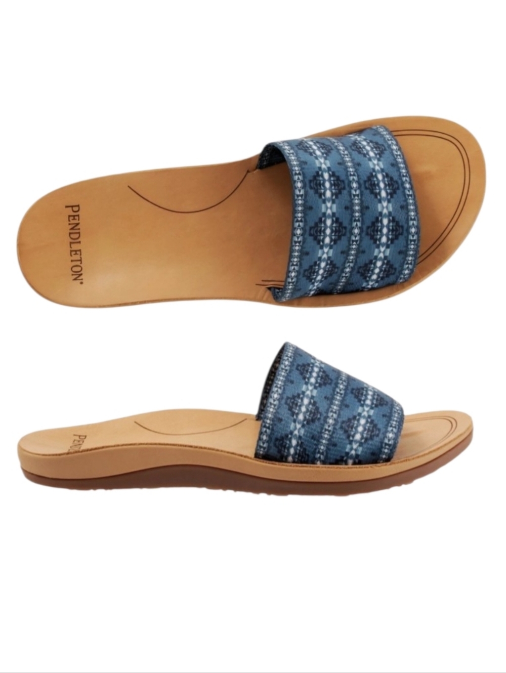 Pendleton Desert Dawn slide sandals. New  no tags or box, Wide Strap, sz 10